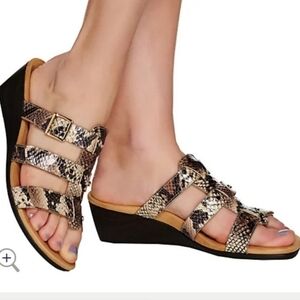 Vionic snake print sandals